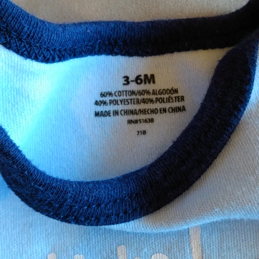 *Baby‎ Onesie – 3–6 Months – Short Sleeve